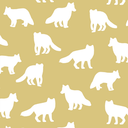 Fox Silhouette in Honey