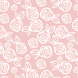 Tea Roses in Powder Pink