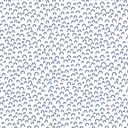 Doodle in Azurite on White