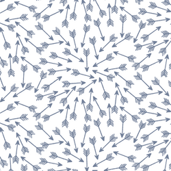 Arrows in Dove on White