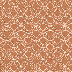 Mosaic Sun Tile in Copper Marigold