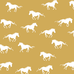 Horse Silhouette in Straw