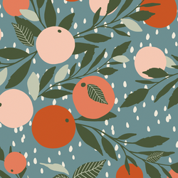 Grapefruit in Rainy Morning