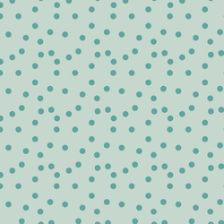 Boho Polka Dots in Ocean Aqua