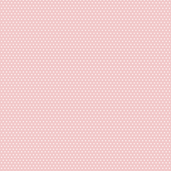 Small Winter Dot in White on Sweet Pink