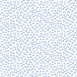 Doodle in Cornflower on White