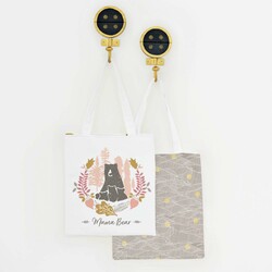 Mama Bear Tote Panel in Redwood