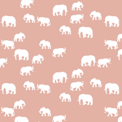 Elephant Silhouette in Quartz