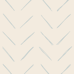 Large Chevron in Light Misty Blue on Egret