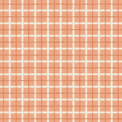 Valentine Tartan in Coral Pink