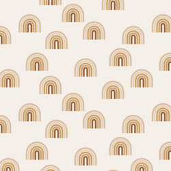 Small Retro Rainbows in Praline