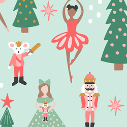 Large Nutcracker in Iced Mint