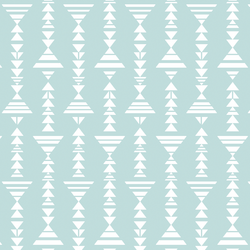 Little Tribal Stripe in Glacier Blue