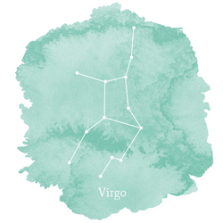 Virgo Sign Panel in Succulent