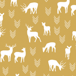 Deer Silhouette in Straw