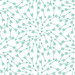 Arrows in Succulent on White