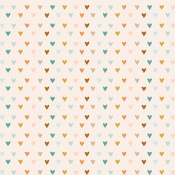 Boho Rainbow Hearts in Vintage Summer
