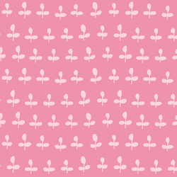 Leaves in Light Pink on Rose