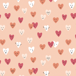 Happy Hearts in Blush