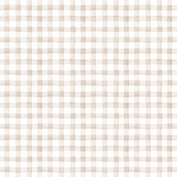 Garden Gingham in Soft Taupe
