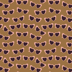 Heart Glasses in Golden Glow