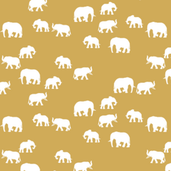 Elephant Silhouette in Straw