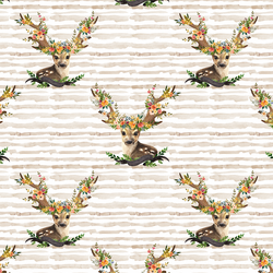 Large Meadow Deer in Tan Stripe