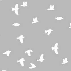 Flock Silhouette in Pebble