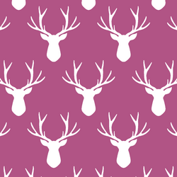 Stag Silhouette in Azalea