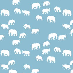 Elephant Silhouette in Breeze