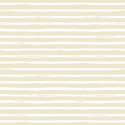 Watercolor Stripes in White on Soft Beige