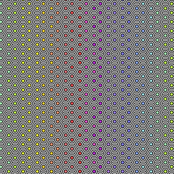 Hexy Rainbow in Ink