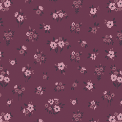 Frosty Flora in Mulberry