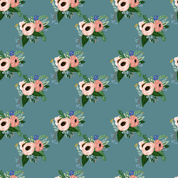 Summer Woodland Bouquet in Blue