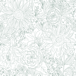 Paperie in Deep Emerald on White