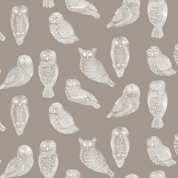 Snowy Owls in Dark Taupe