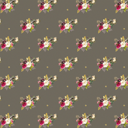 Small Woodland Bouquet in Dark Taupe