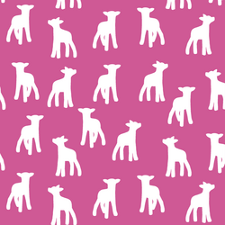Lamb Silhouette in Petunia