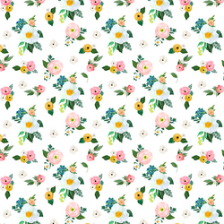 Small Spring Blossoms in White