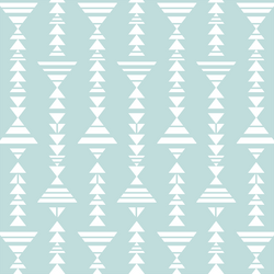 Tribal Stripe in Glacier Blue
