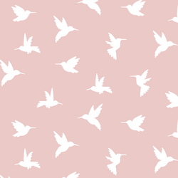 Hummingbird Silhouette in Blush