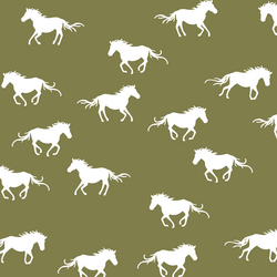 Horse Silhouette in Jungle