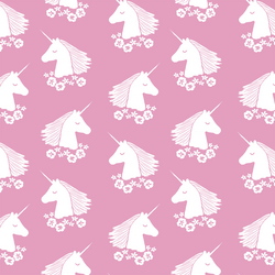 Unicorn Silhouette in Begonia