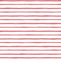 Artisan Stripe in Dahlia on White