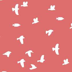 Flock Silhouette in Poppy