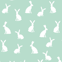 Cottontail Silhouette in Mint