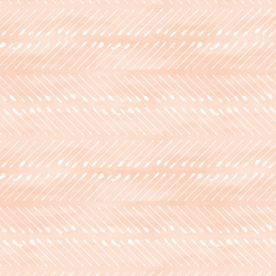 Chevron Arrows in White on Barely Blush Wash