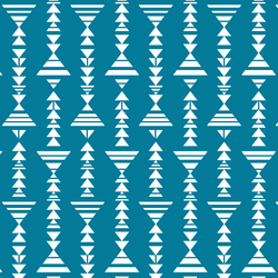 Little Tribal Stripe in Peacock
