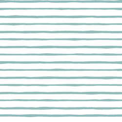 Artisan Stripe in Pool on White
