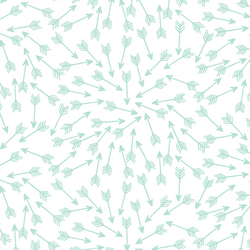 Arrows in Aloe on White